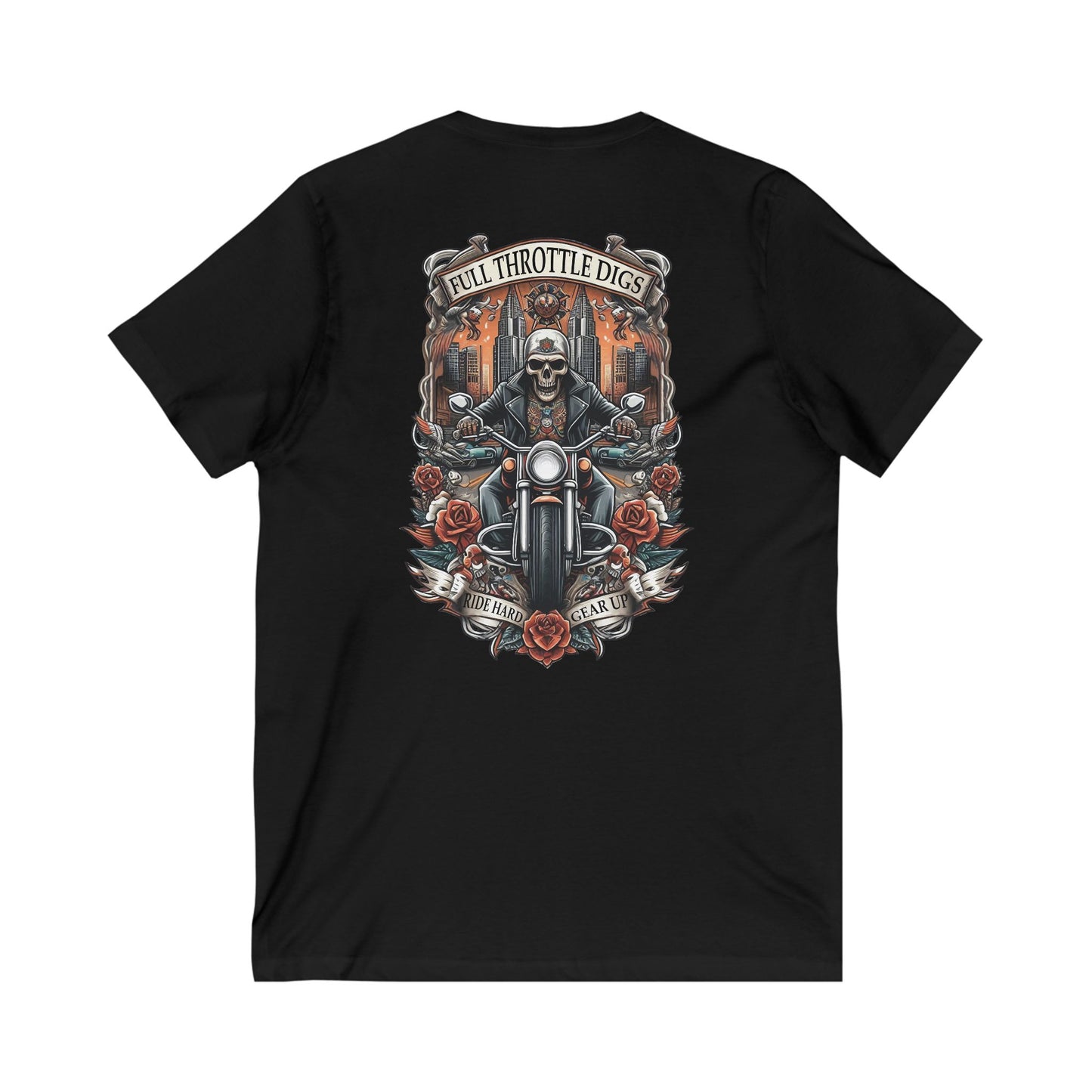 Emerald City Tattoo Expo # 2 Unisex Jersey Short Sleeve V-Neck Tee