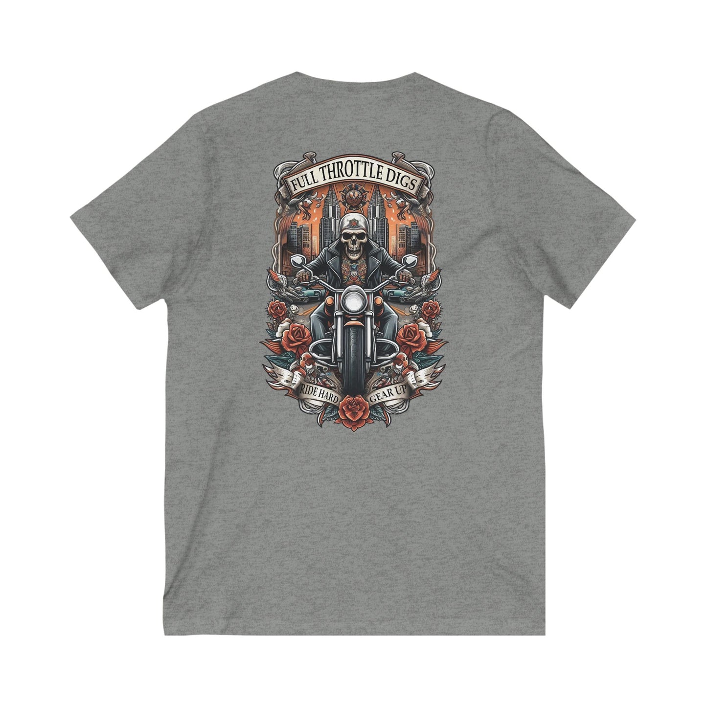 Emerald City Tattoo Expo # 2 Unisex Jersey Short Sleeve V-Neck Tee