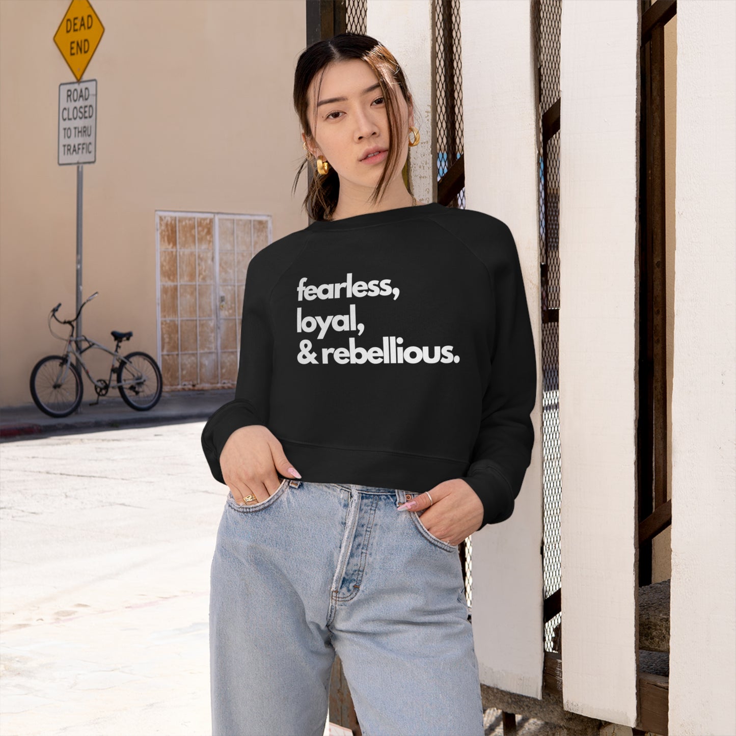 Women's Cropped T-Shirt | Long Sleeve T-Shirt | Full Throttle Digs