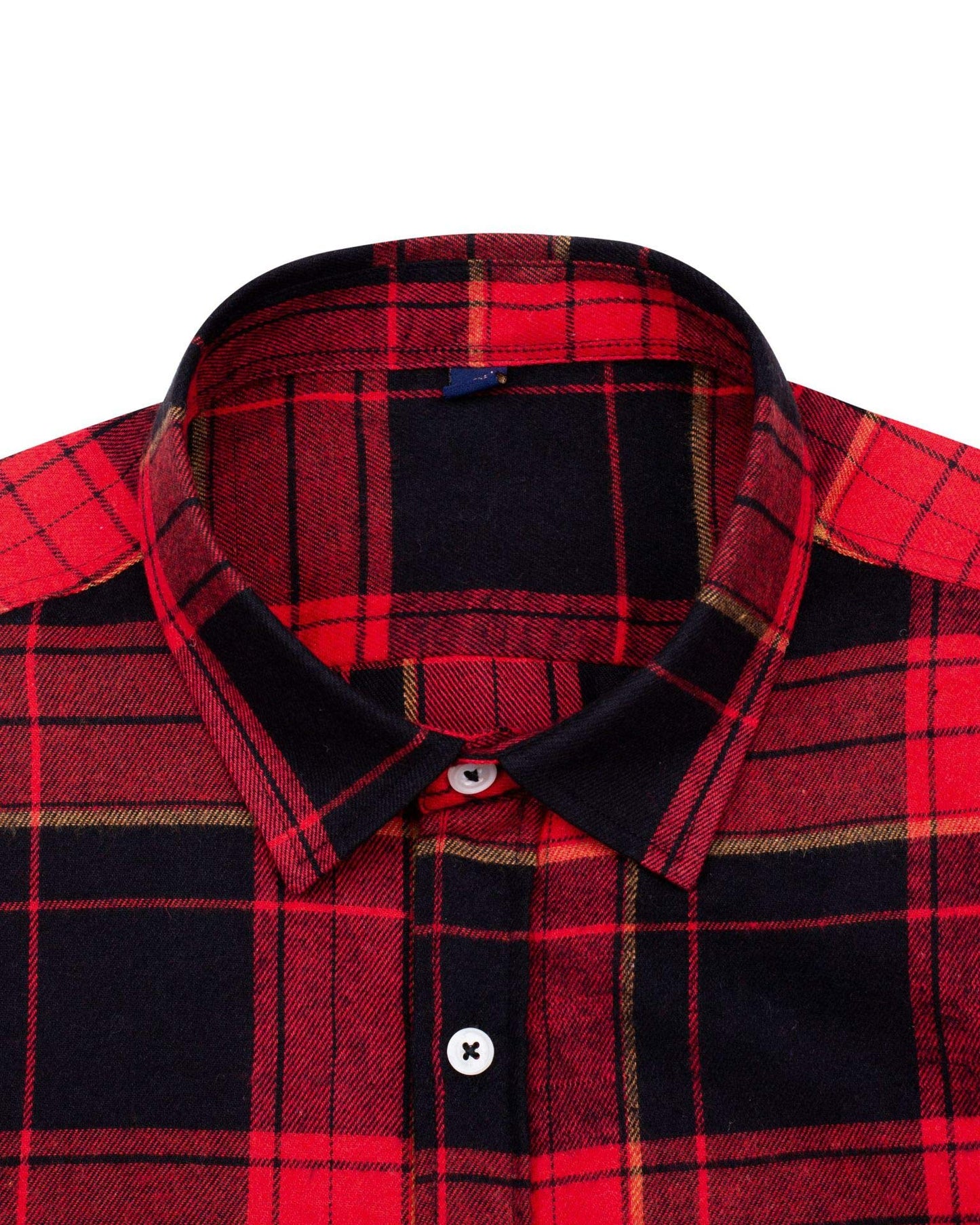 Alimens & Gentle Men's Plaid Button Down Shirt Long Sleeve Casual Flannel Shirts