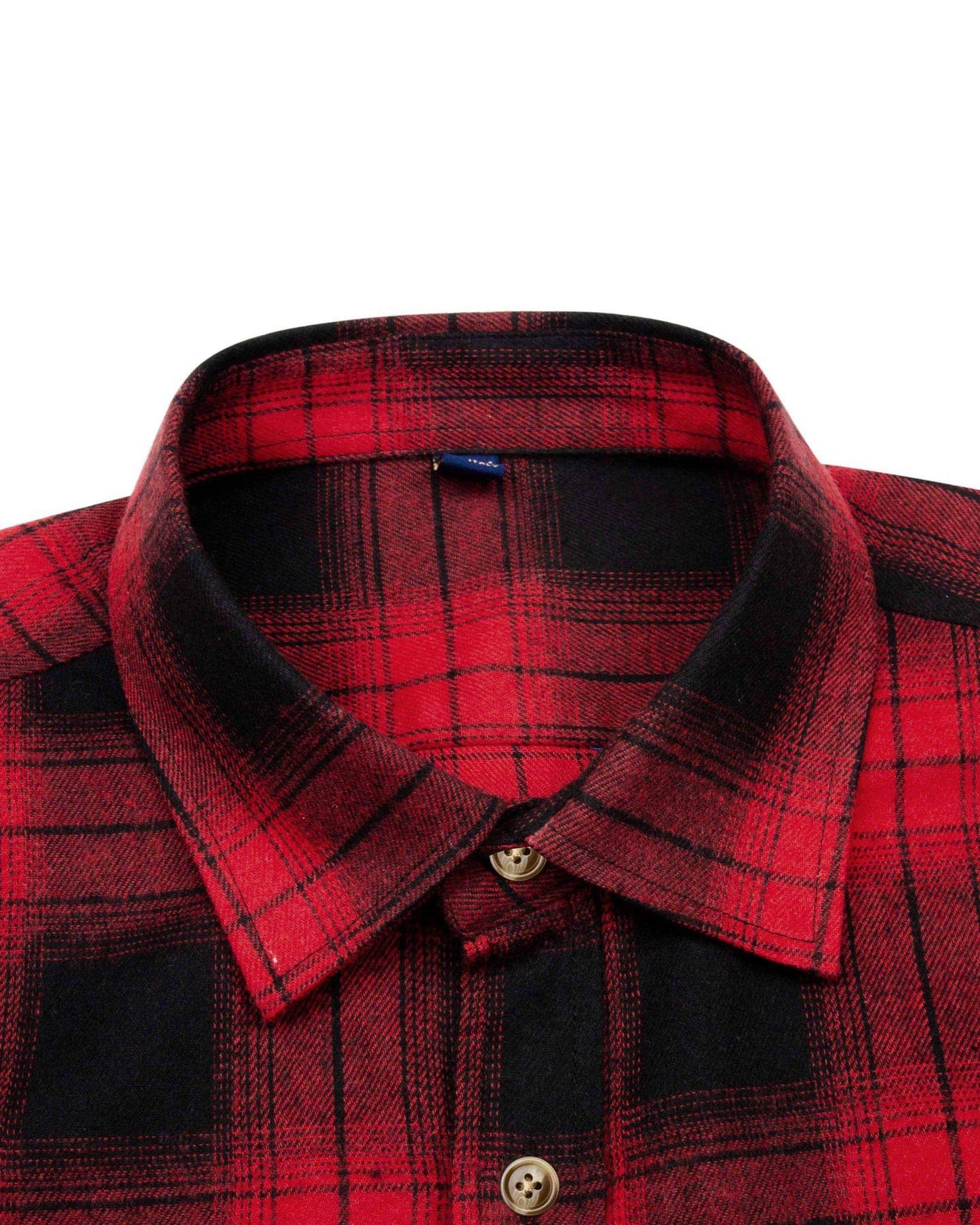 Alimens & Gentle Men's Plaid Button Down Shirt Long Sleeve Casual Flannel Shirts