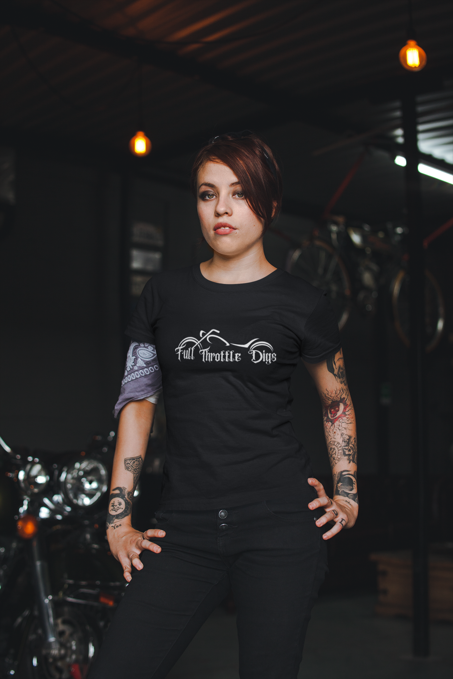 Unisex Cotton T-Shirt | Logo Print T-Shirt | Full Throttle Digs